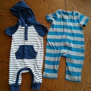 Set of 2 Rompers 0-3 months